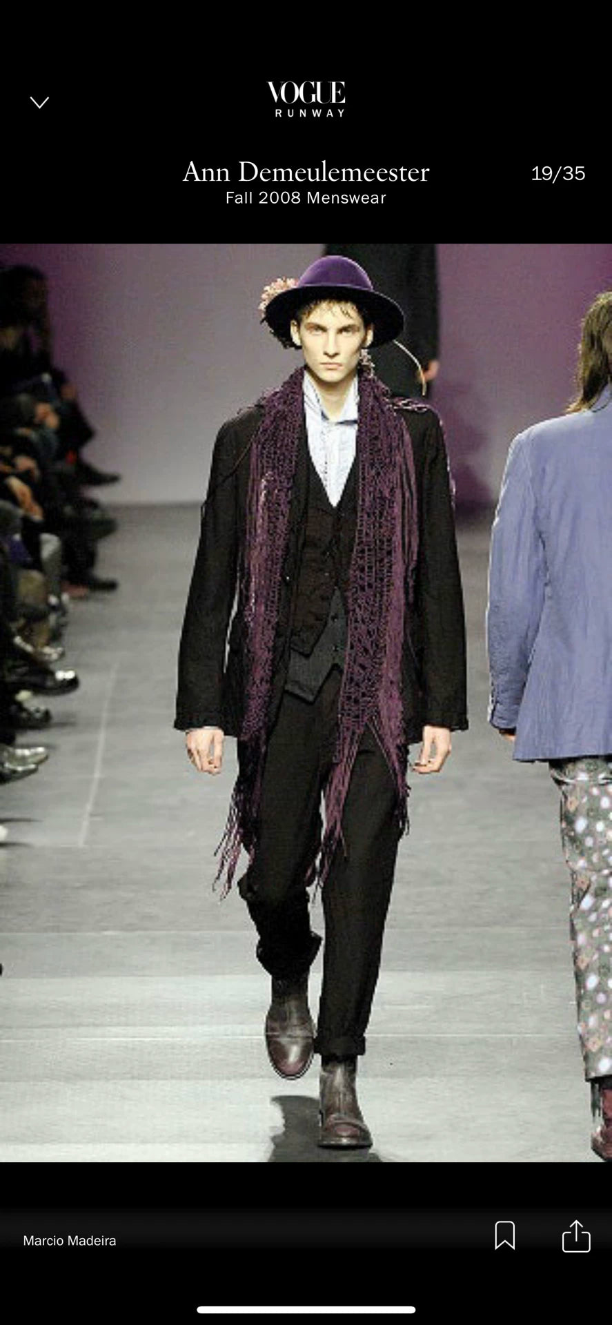 Ann Demeulemeester 08aw mineral purple distressed ankle boots