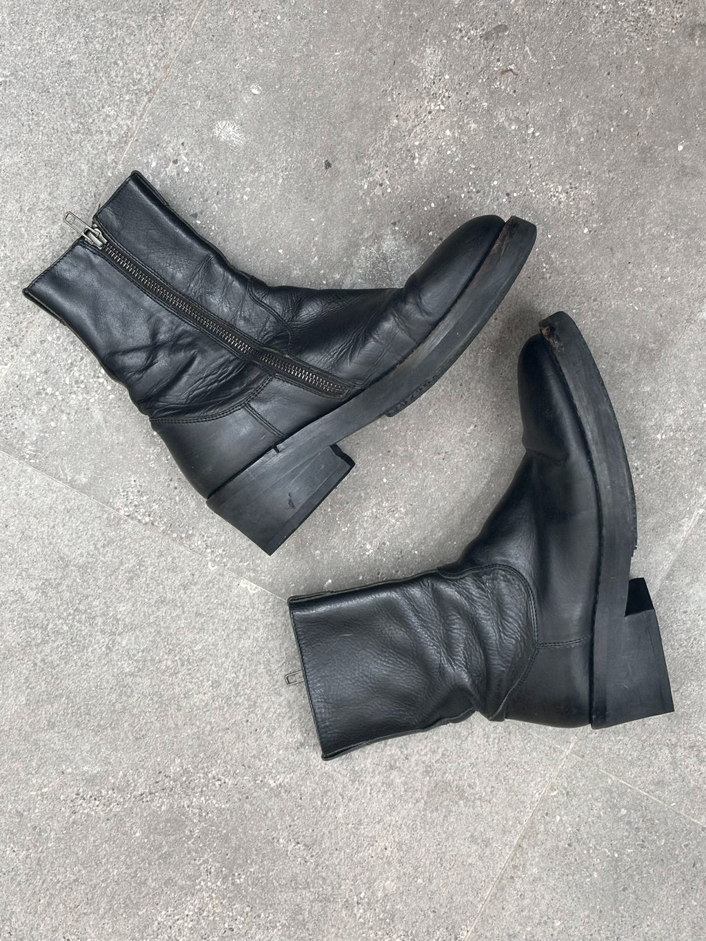 Ann Demeulemeester | AW2011 Designer Era Side-Zip Military Boots