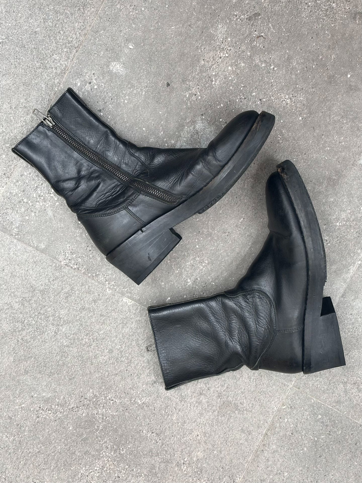 Ann Demeulemeester | AW2011 Designer Era Side-Zip Military Boots