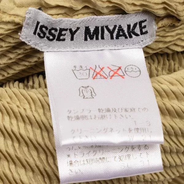 Issey Miyake Vintage Brown Pleated Top