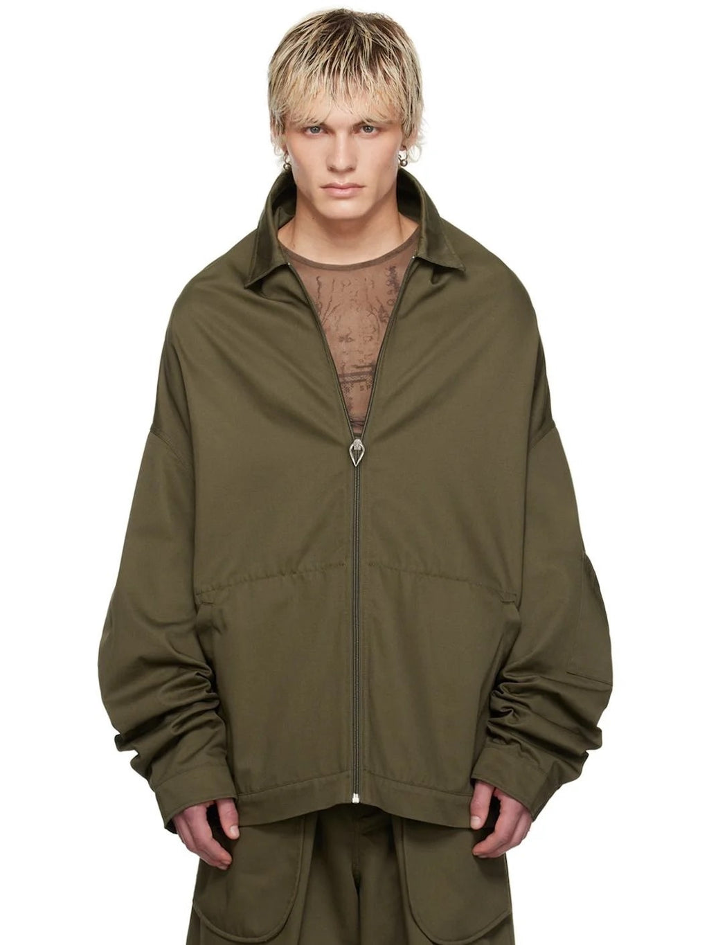 Jean Paul Gaultier Khaki Shayne Oliver Edition Jacket