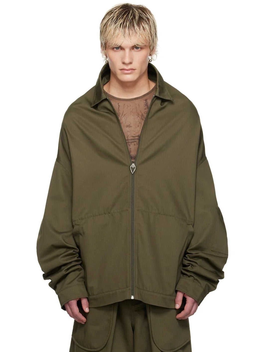 Jean Paul Gaultier Khaki Shayne Oliver Edition Jacket
