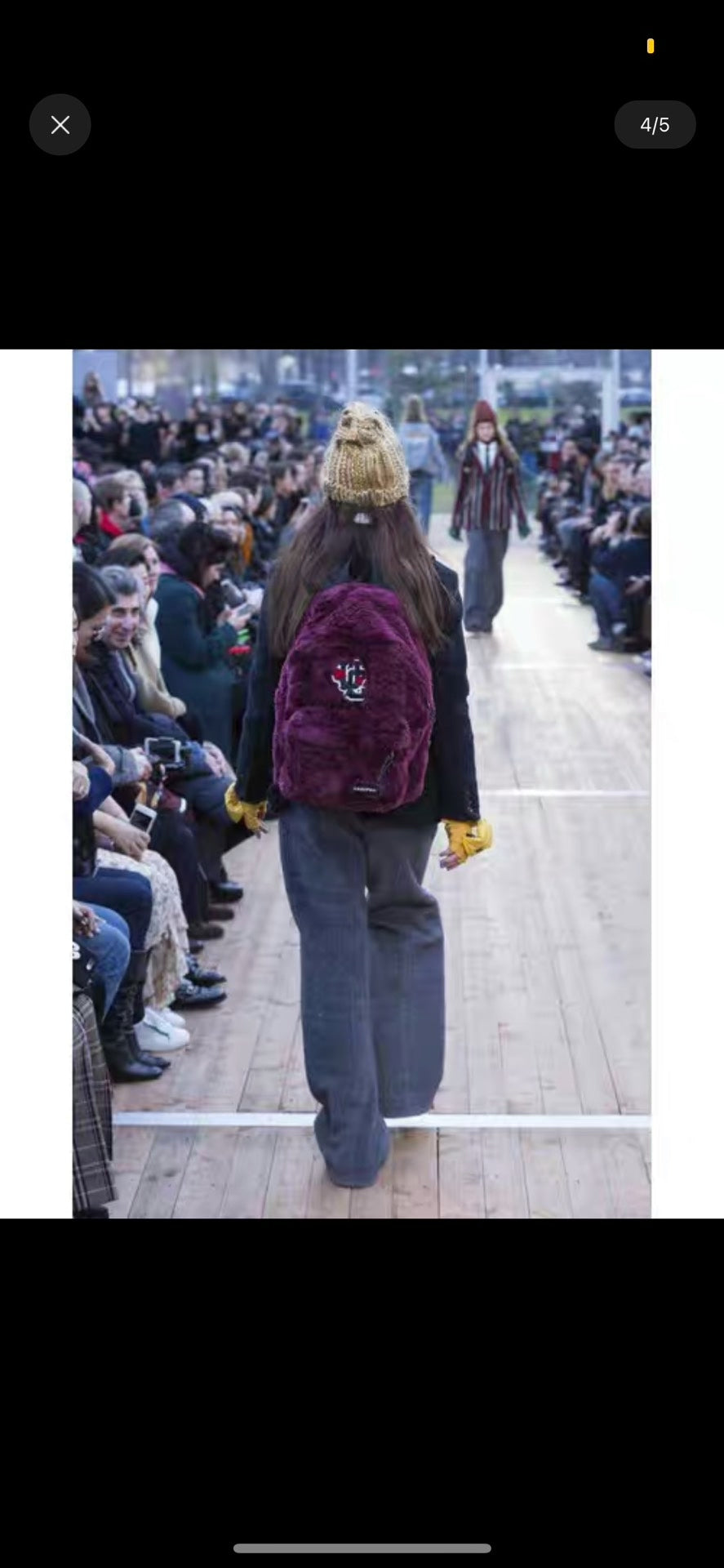 UNDERCOVER EASTPAK Jun Takahashi Faux Fur Plush Backpack