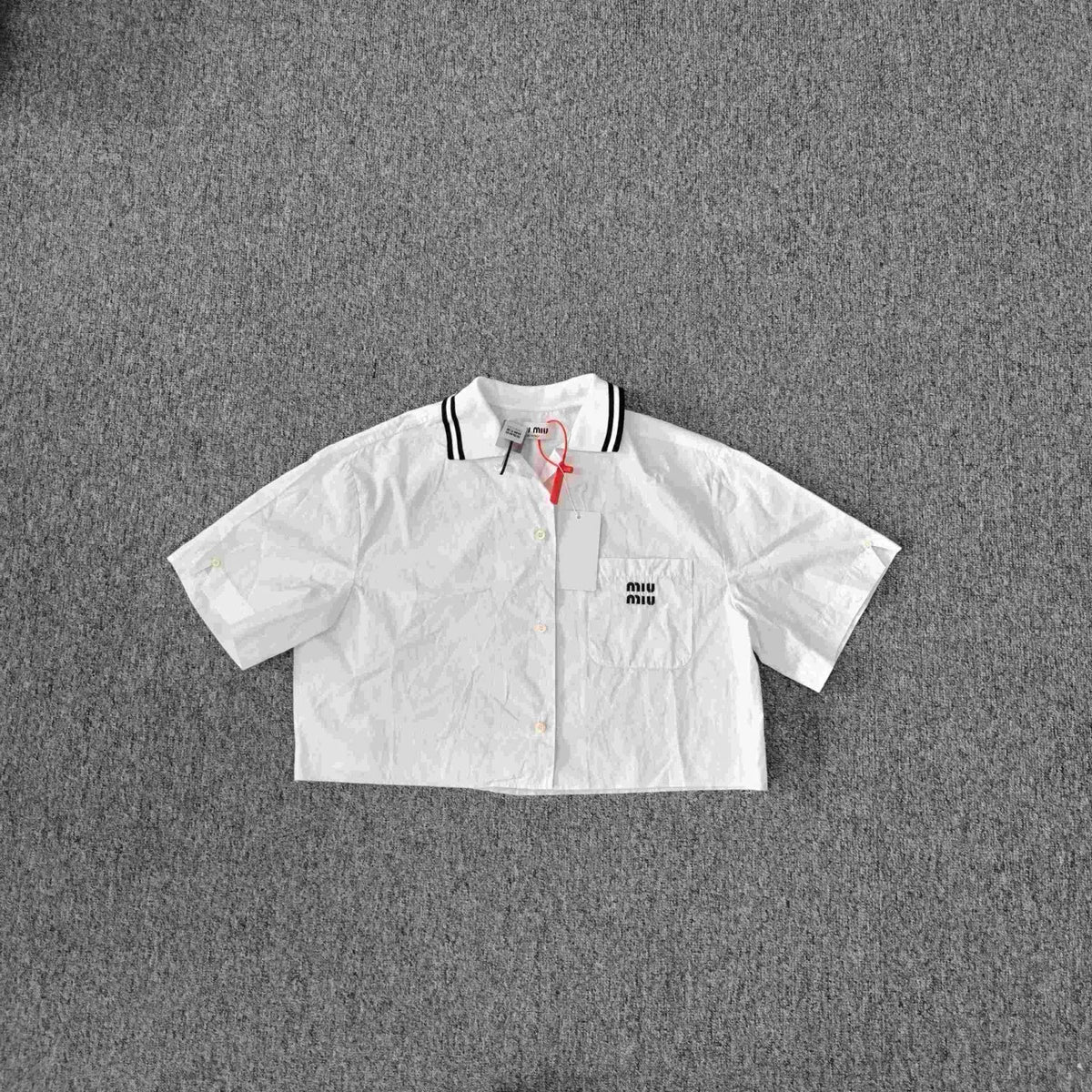 Miu Miu Short Sleeve Logo Shirt