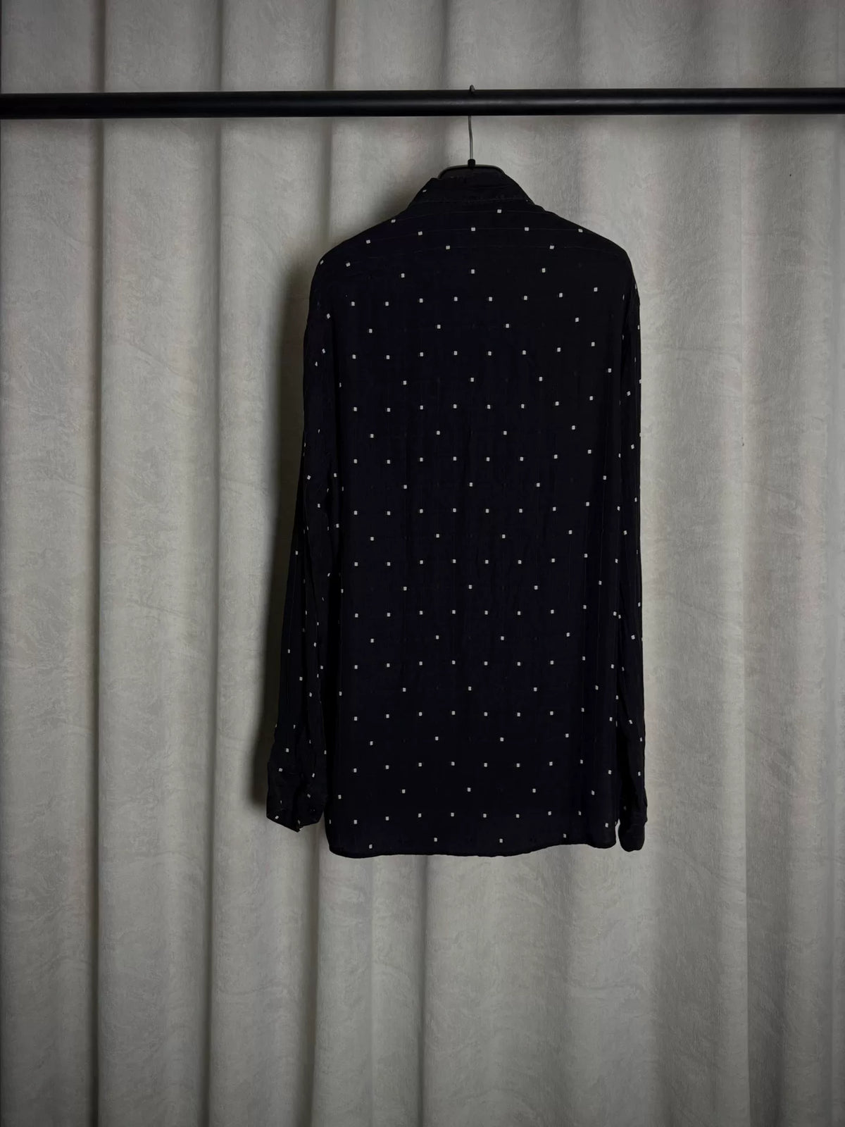 Saint Laurent Paris 20FW Silk Plaid Shirt