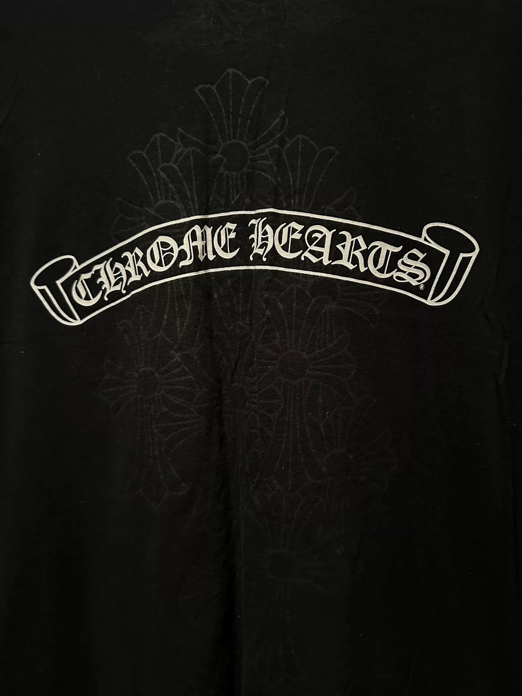 Chrome Hearts Phantom Cross Scroll Sanskrit Tombstone Top