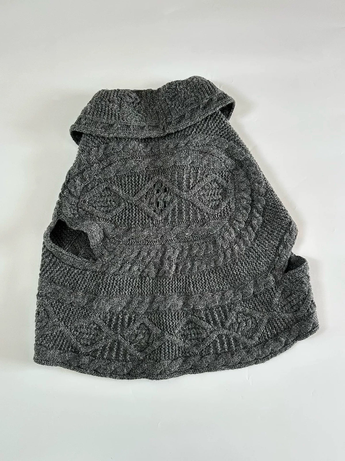 Comme Des Garcons Top Wool Cape Coat