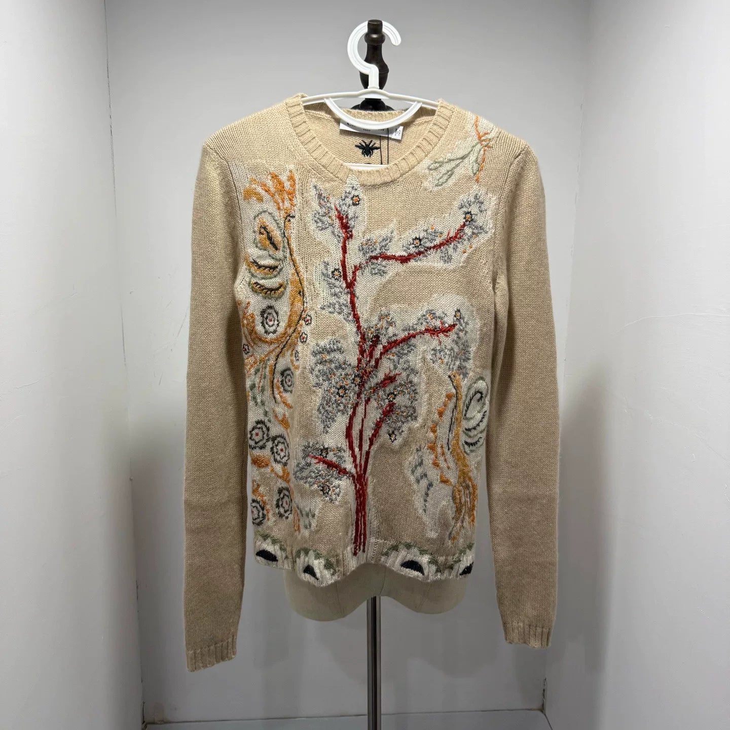 Dior Hand Embroidery Logo Cashmere Sweater