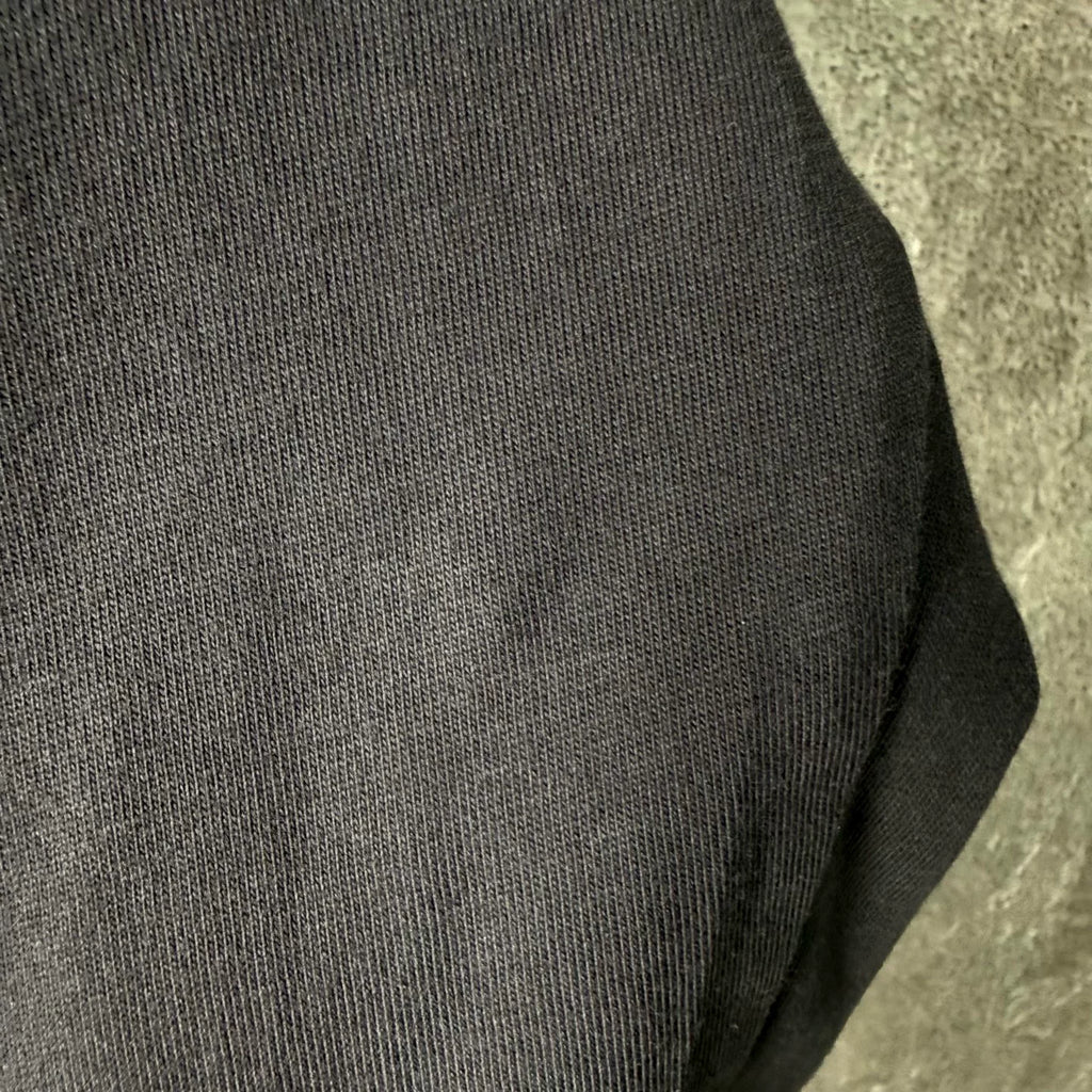 Balenciaga Distressed Printed Logo Layered Long Sleeve Top