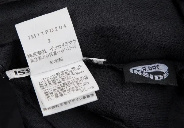 Issey Miyake Vintage Black Pleated Top