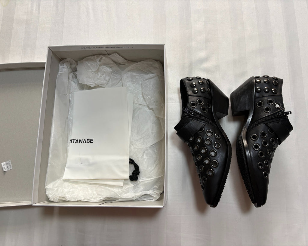 Junya Watanabe Shoes Runway Style Studded Cut-Out Pointed-Toe Shoes