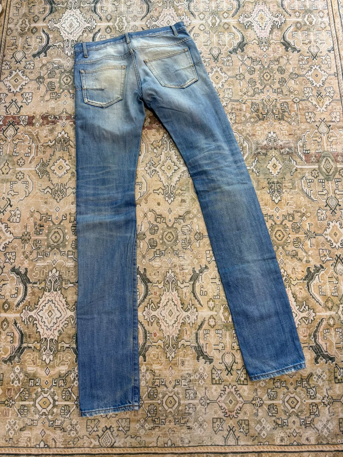 Dior Homme Mud Dye Distressed Denim Jeans