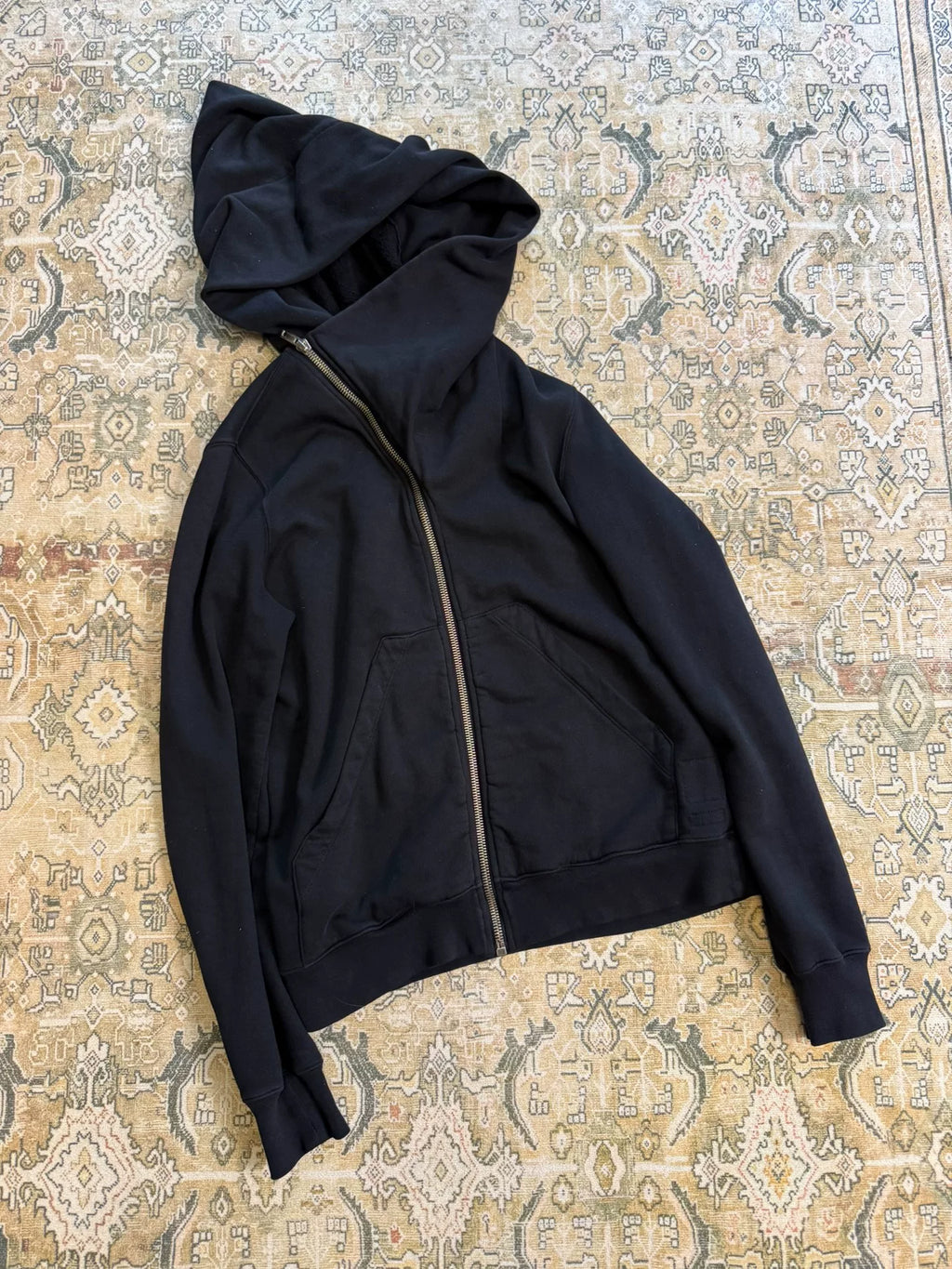 Rick Owens Wizard Hat Diagonal Zip-Up Jacket