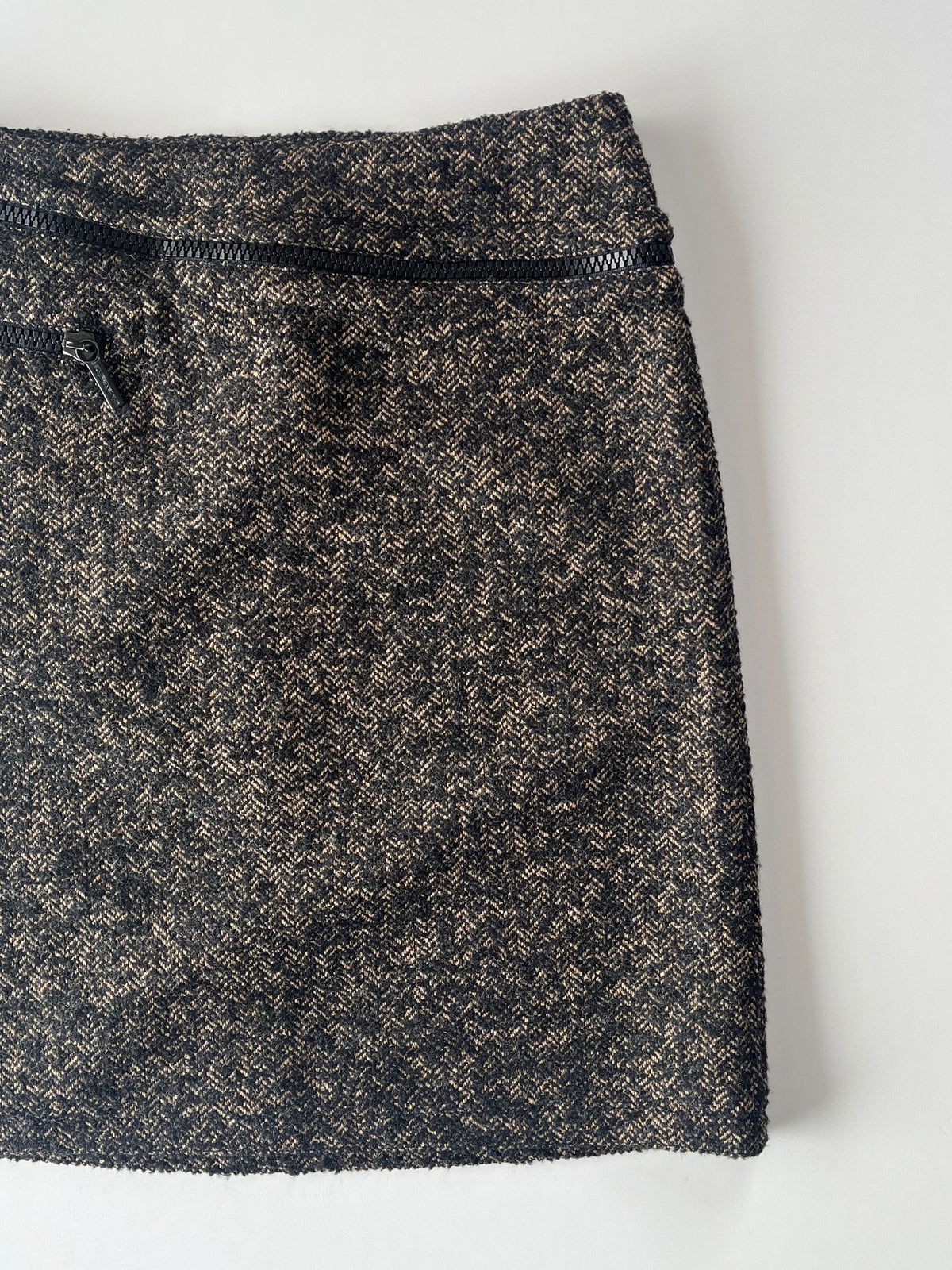 Dirk Bikkembergs Zip-Up Knit Skirt