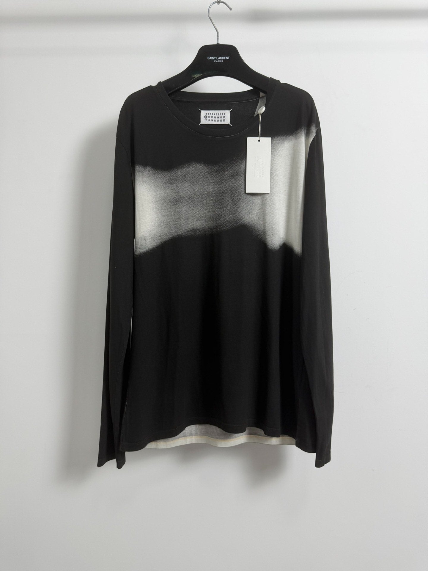 Maison Martin Margiela Mainline 10SS Black White Gradient Ombre T-Shirt