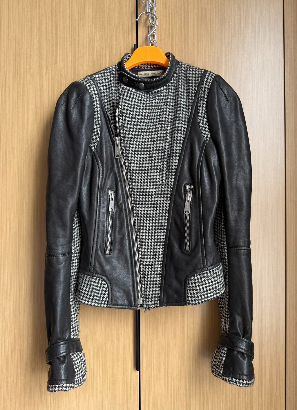 Balenciaga Leather Houndstooth Fall/Winter 2008 jacket