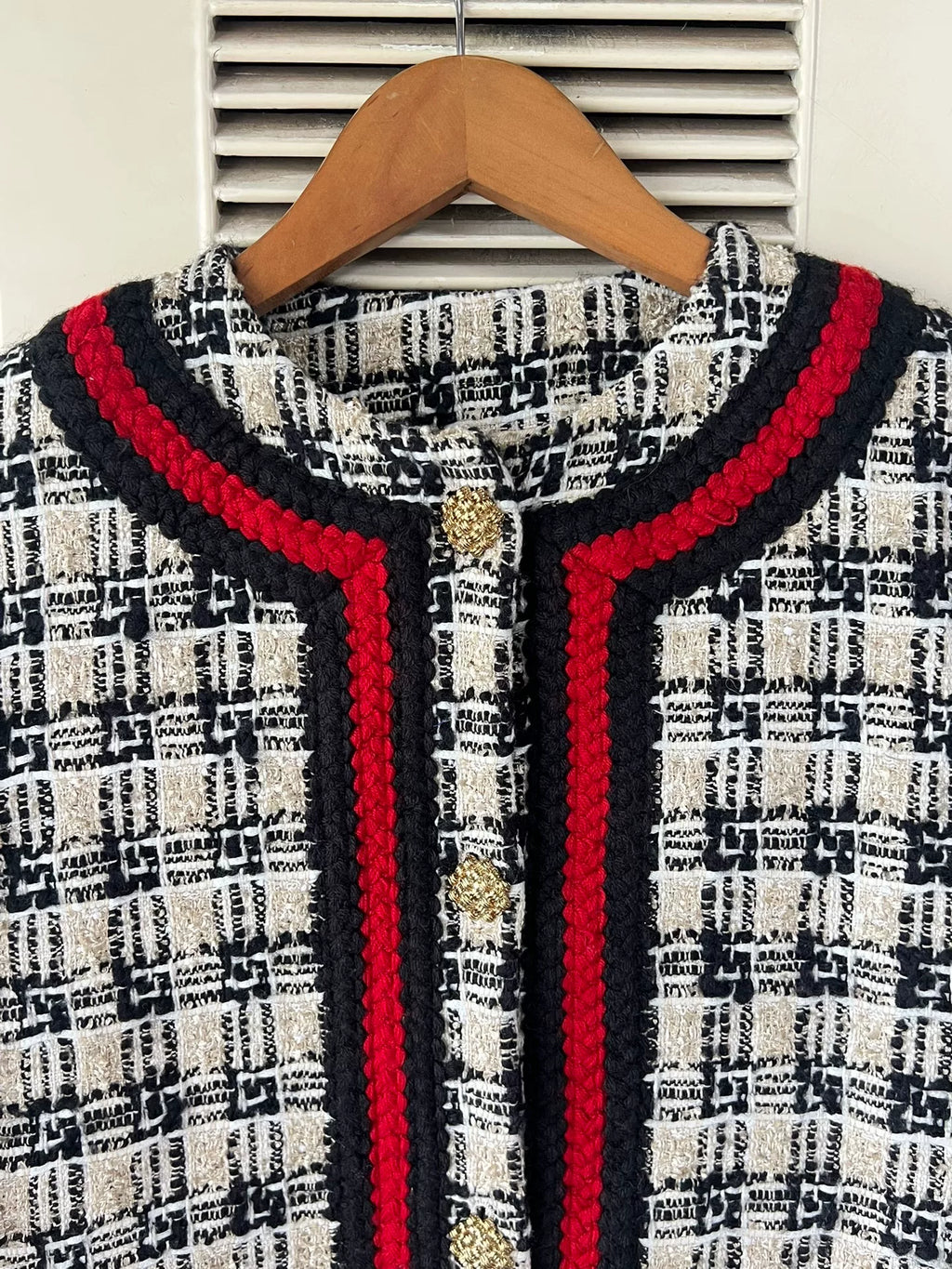 Gucci Classic Houndstooth Tweed Jacket