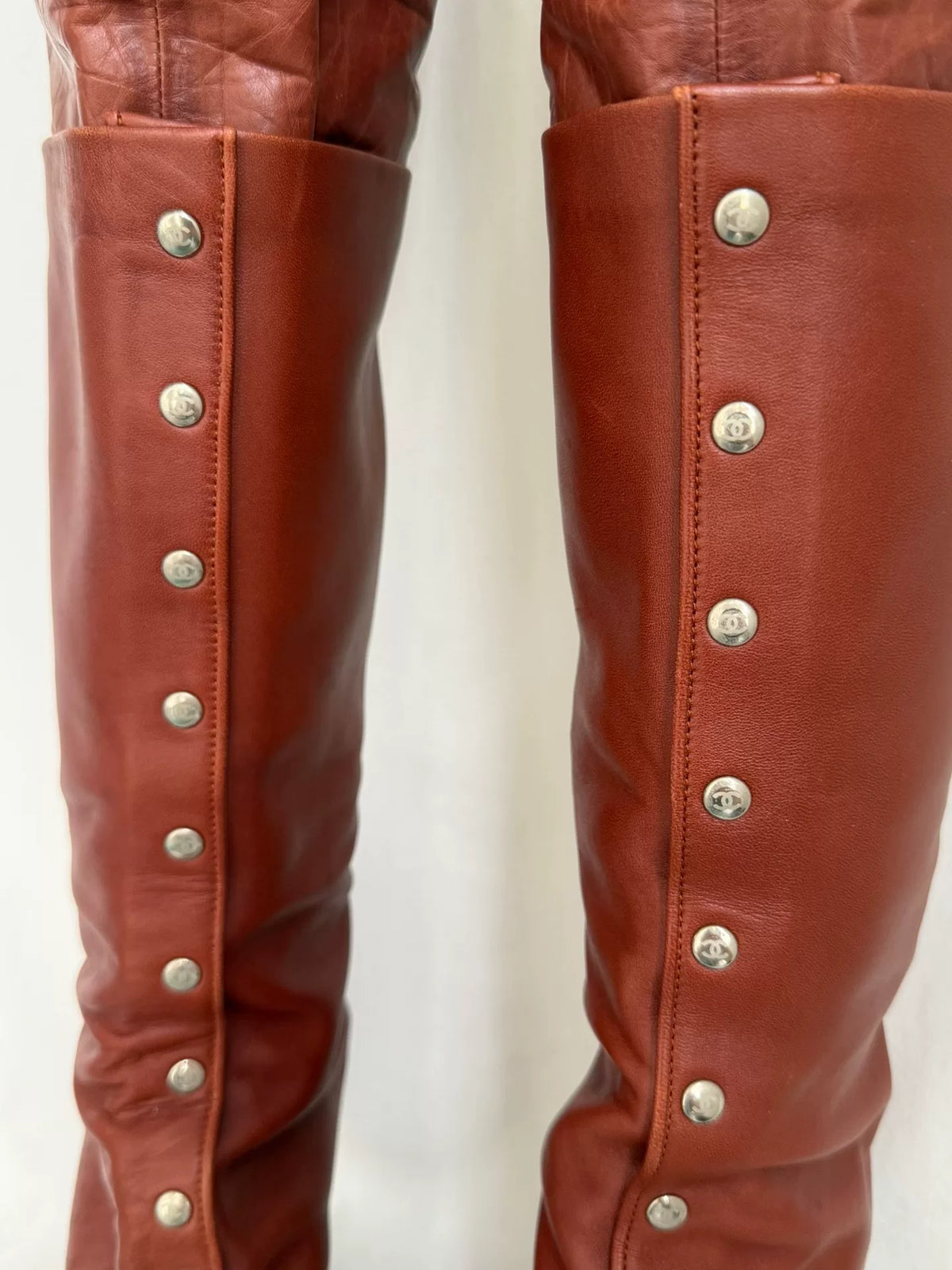 Chanel Brown Boots
