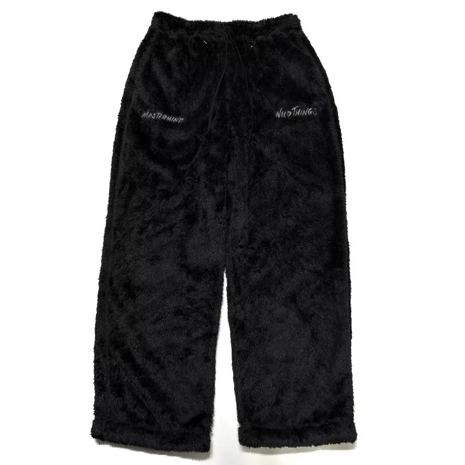 mastermind Japan Embroidered Logo Fleece Trousers