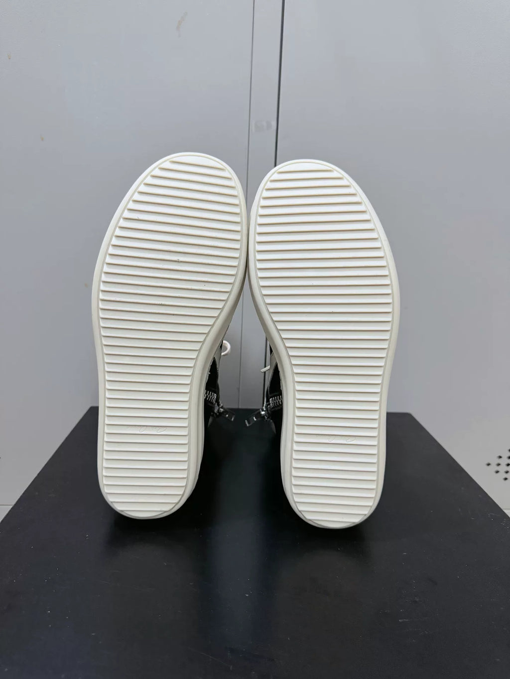 Rick Owens Black and White Inverted-Triangle Sneakers