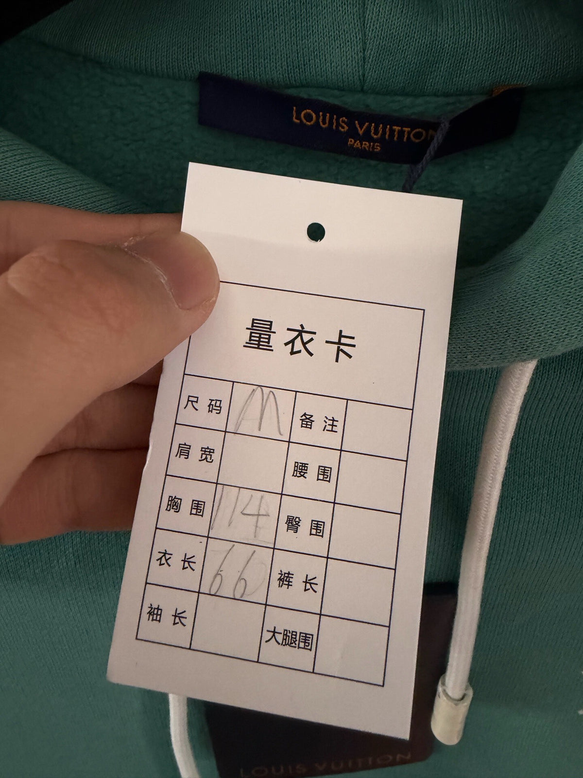 Louis Vuitton Lake Green Pin Hooded Sweater