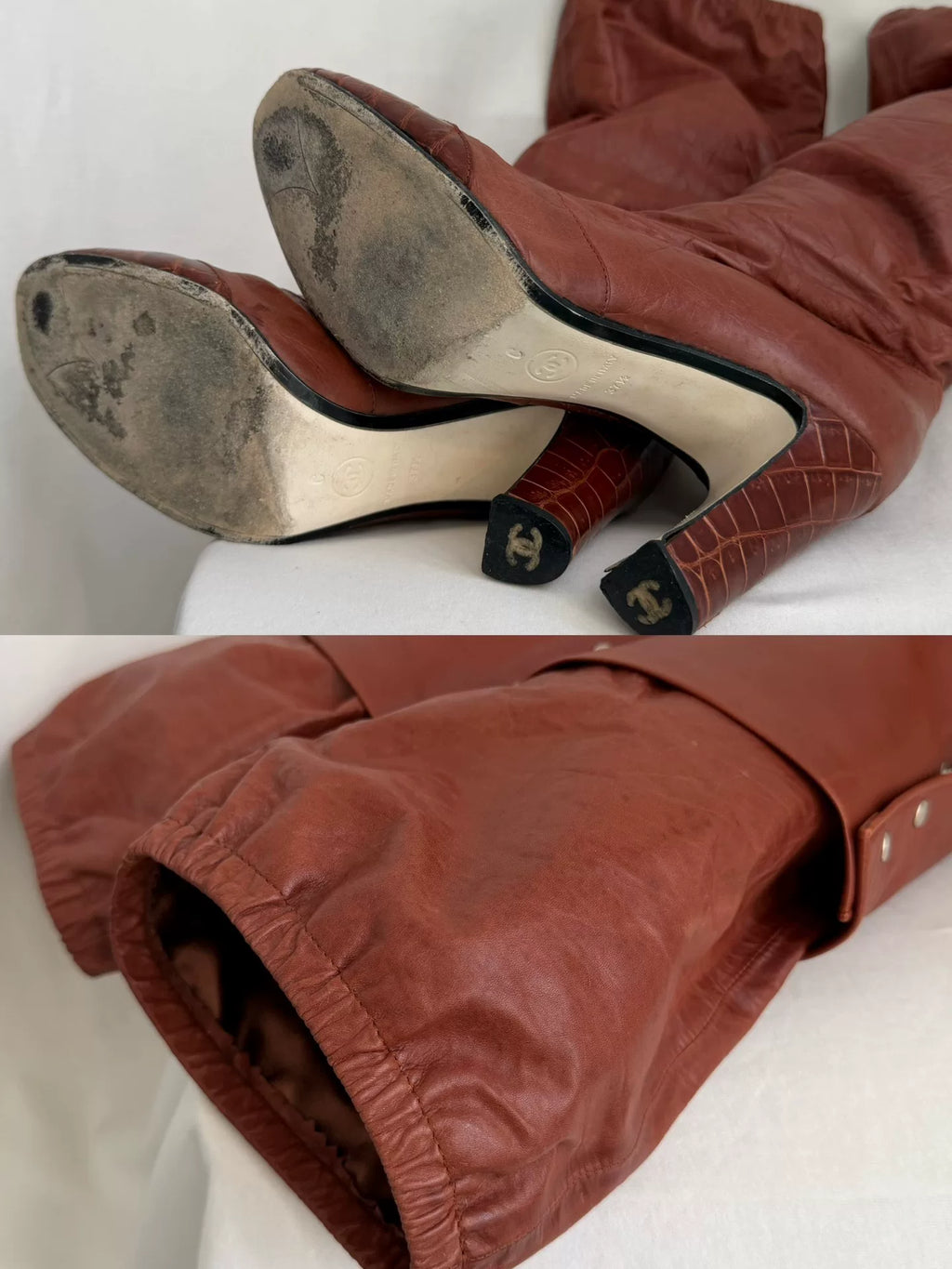 Chanel Brown Boots