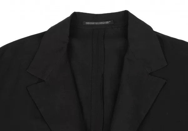 Yohji Yamamoto Black Peak-Lapel Jacket