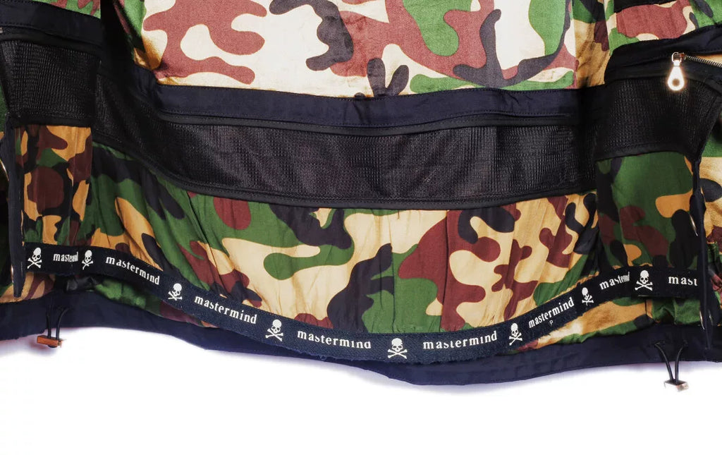 Mastermind Japan Shell Mainline Gore-Tex Silver Skull Embroidered Camo Jacket