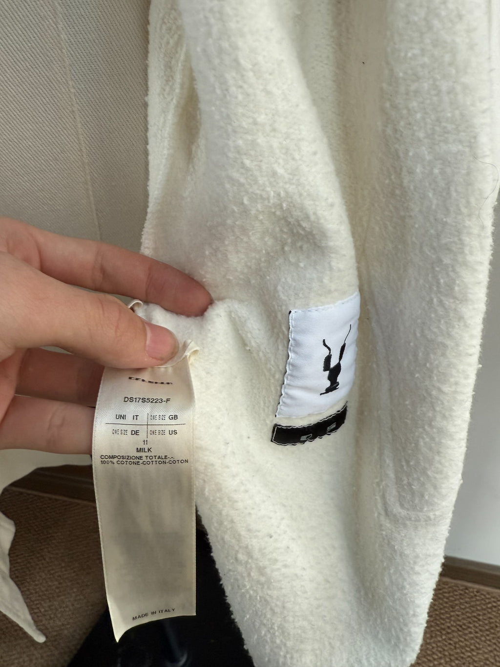 Rick Owens Off-White Hooded Jacket
