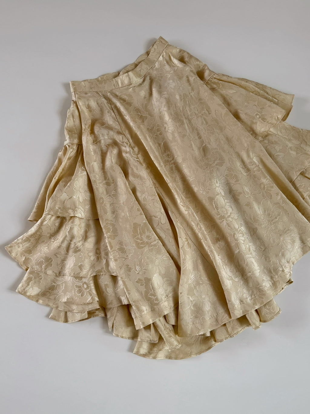 Comme Des Garcons Midi Silk Skirt