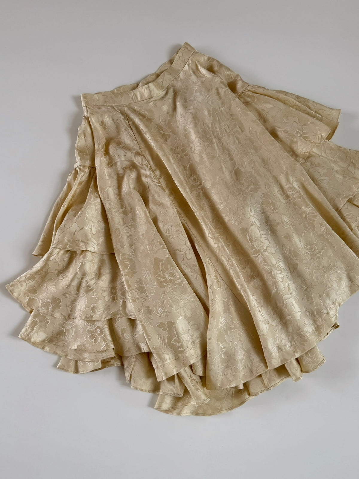 Comme Des Garcons Midi Silk Skirt