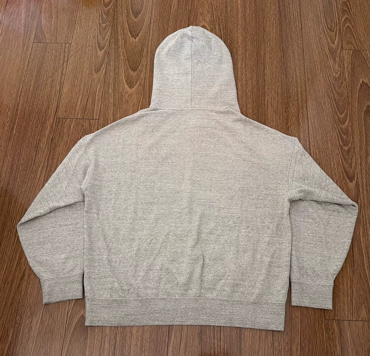 visvim Contrary Dept AMPLUS HOODIE P.O. CRASH Grey Distressed Cotton Hoodie