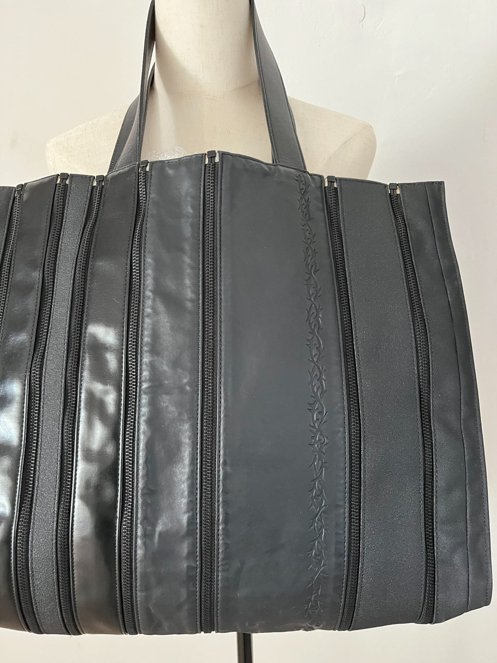 Jean Paul Gaultier Dragon Pattern Deconstructed Handbag Tote Bag