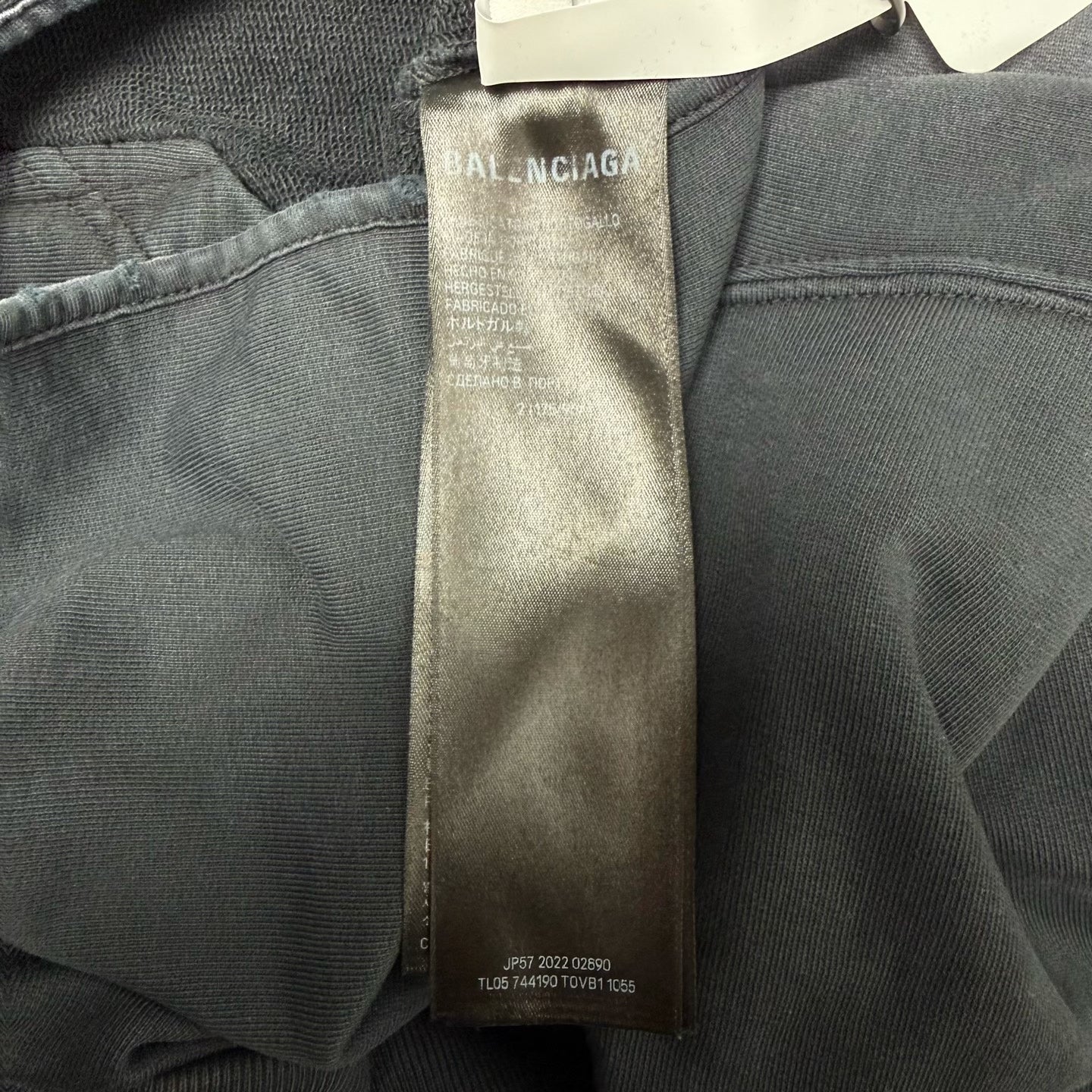 Balenciaga tape logo hoodie