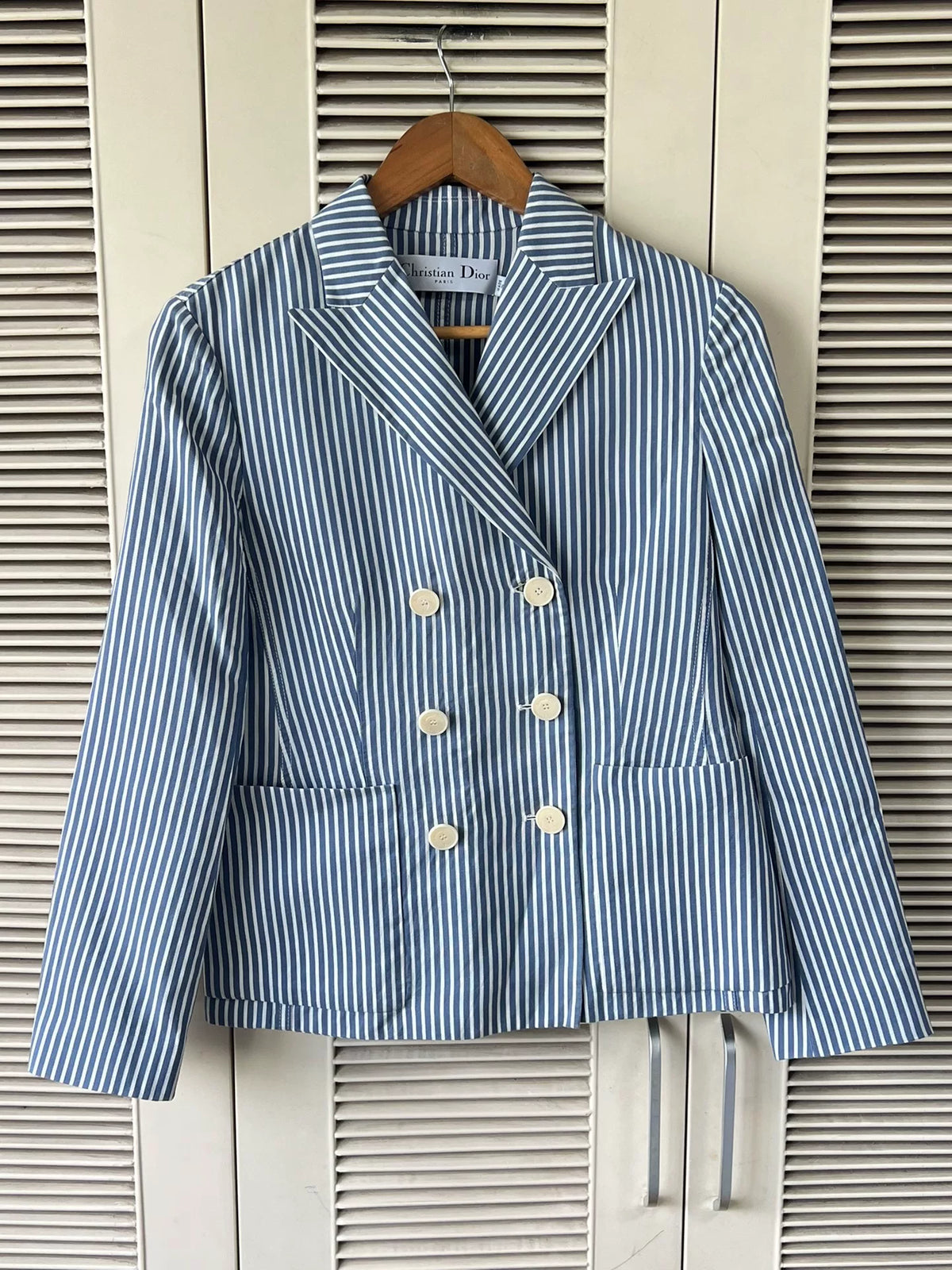 Dior Striped Double-Breasted Blazer