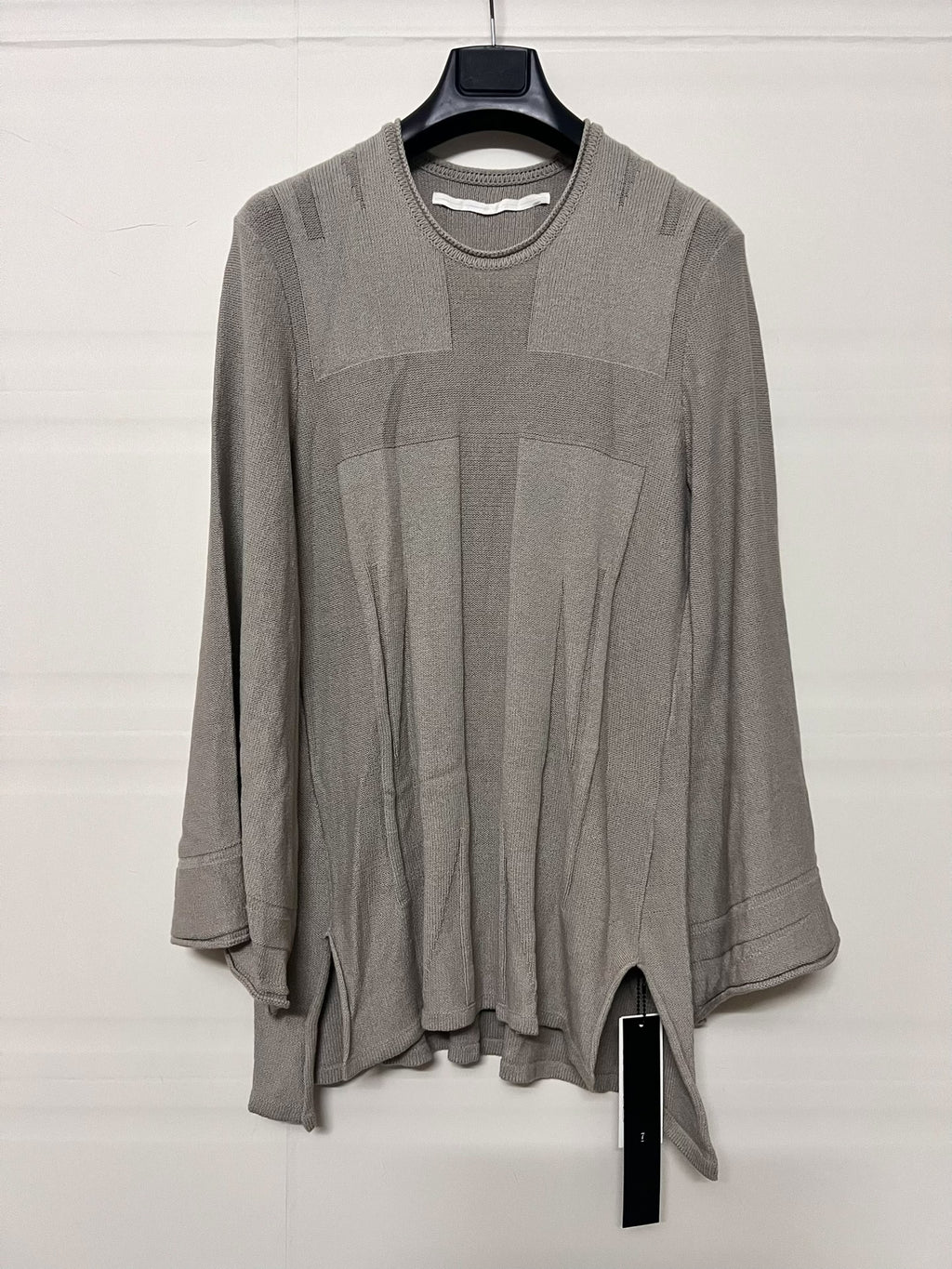 Julius Long Sleeve Top Knit Khaki Sweatshirt