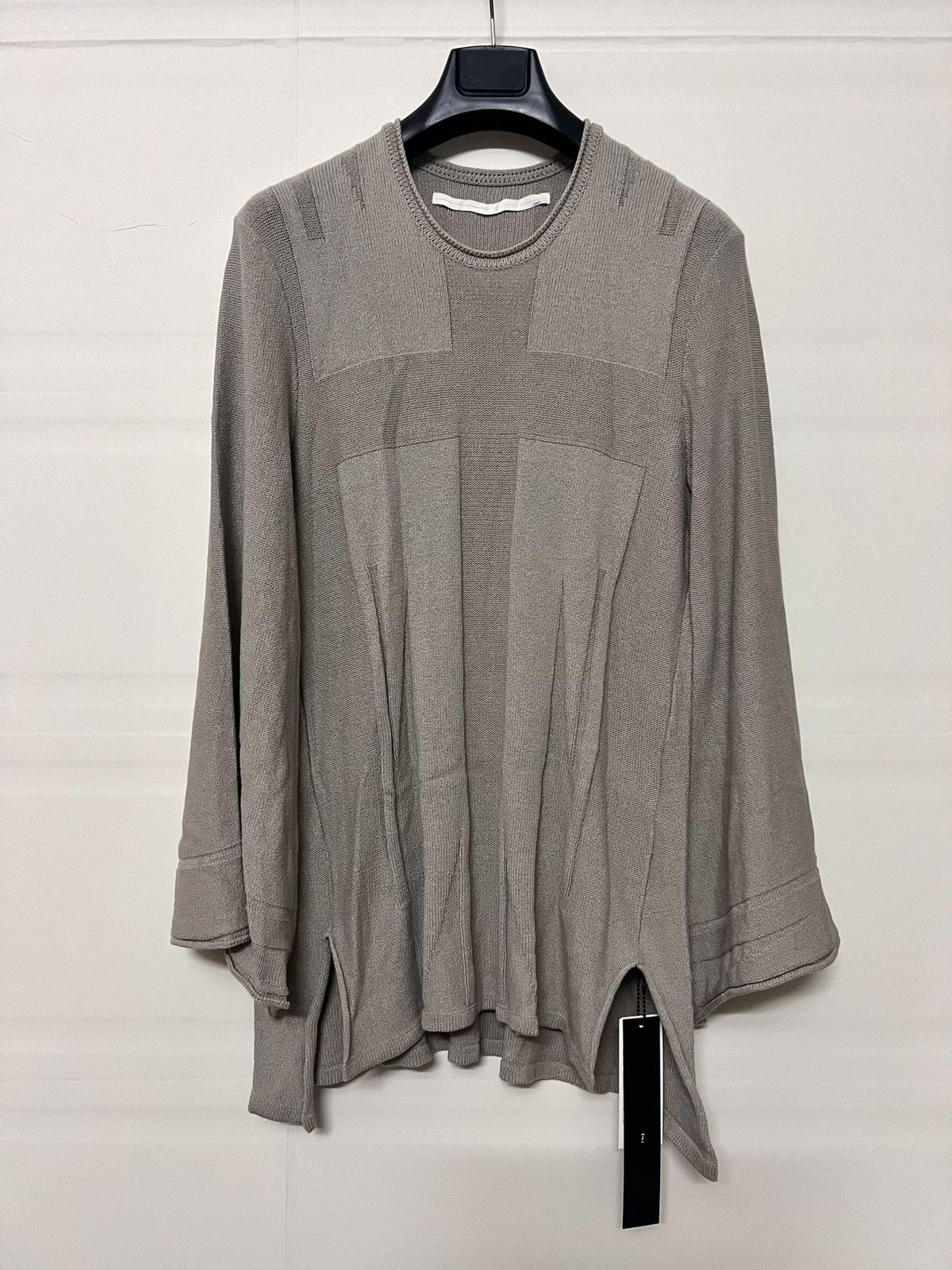 Julius Long Sleeve Top Knit Khaki Sweatshirt