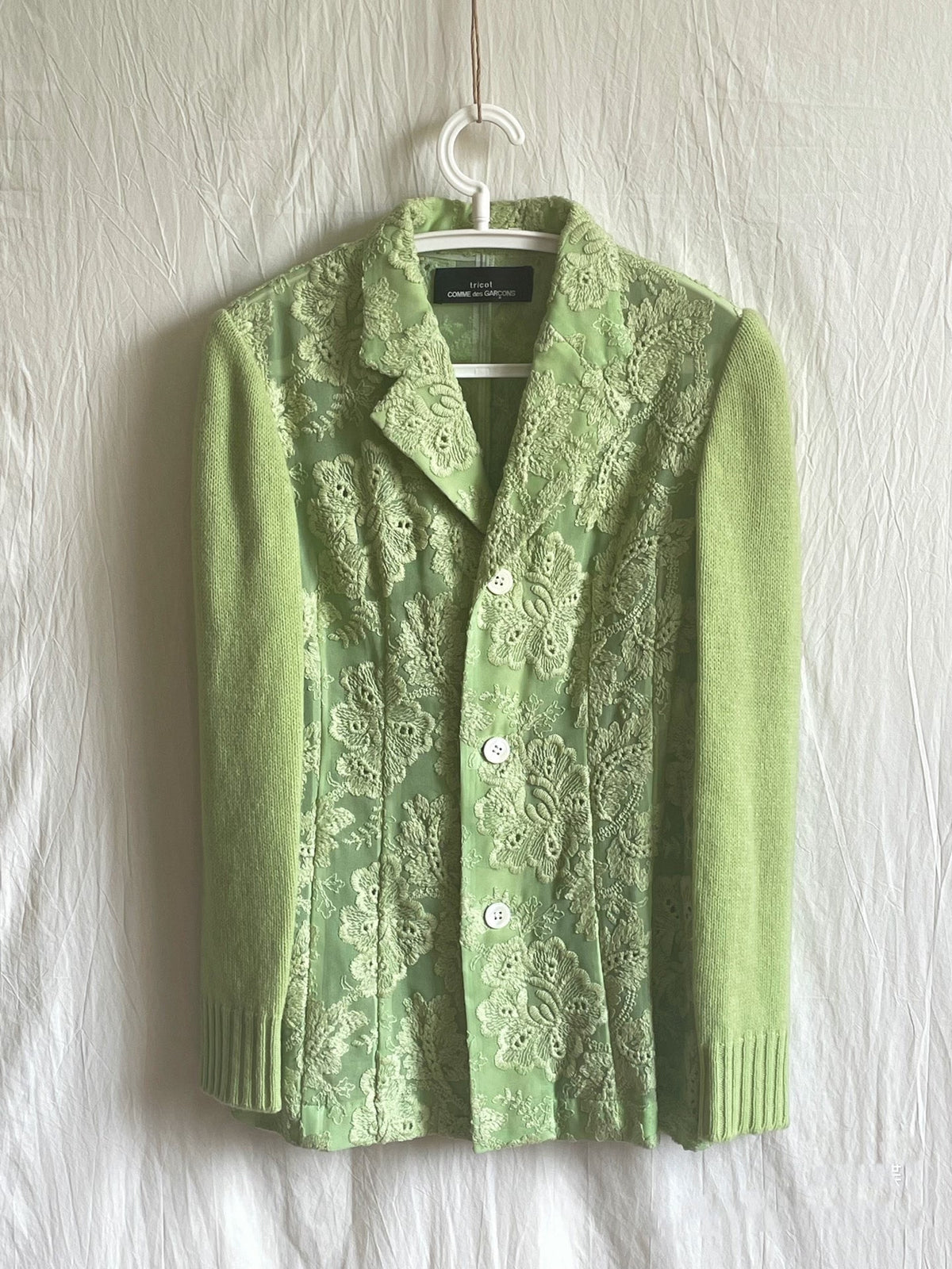 Comme Des Garcons Green Papaya Tricot 1997 Sweater