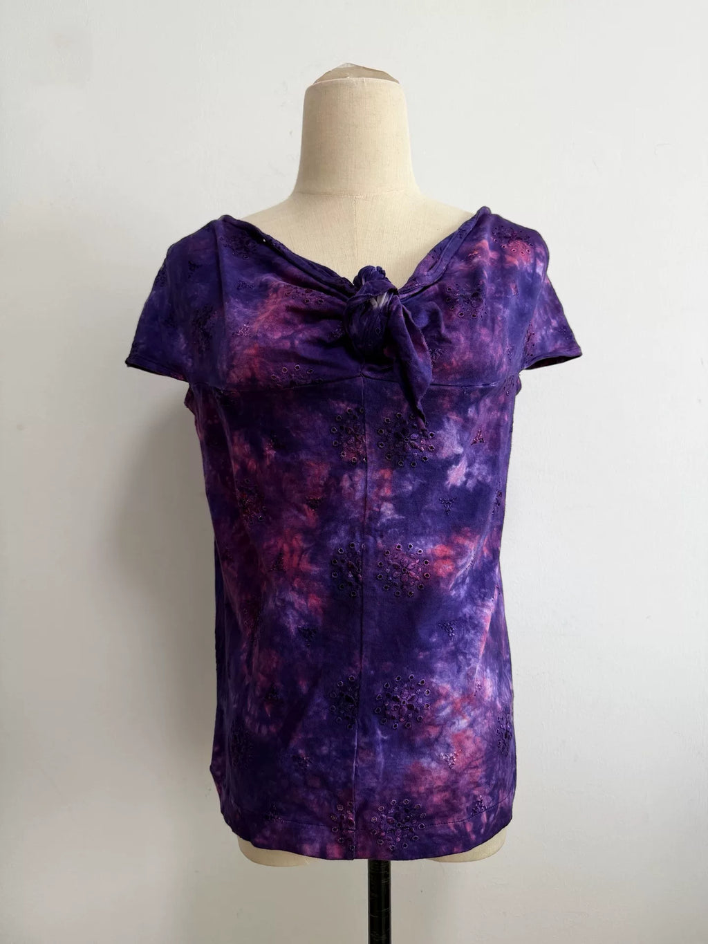 Comme des Garçons Tricot line tie-dye T-shirt top