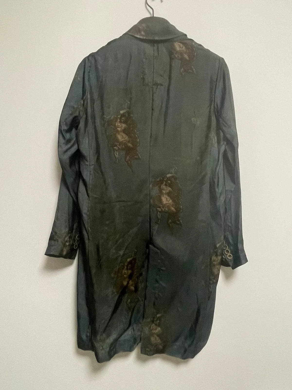 UMA WANG SS24 Blue Brown Angel Print Coat