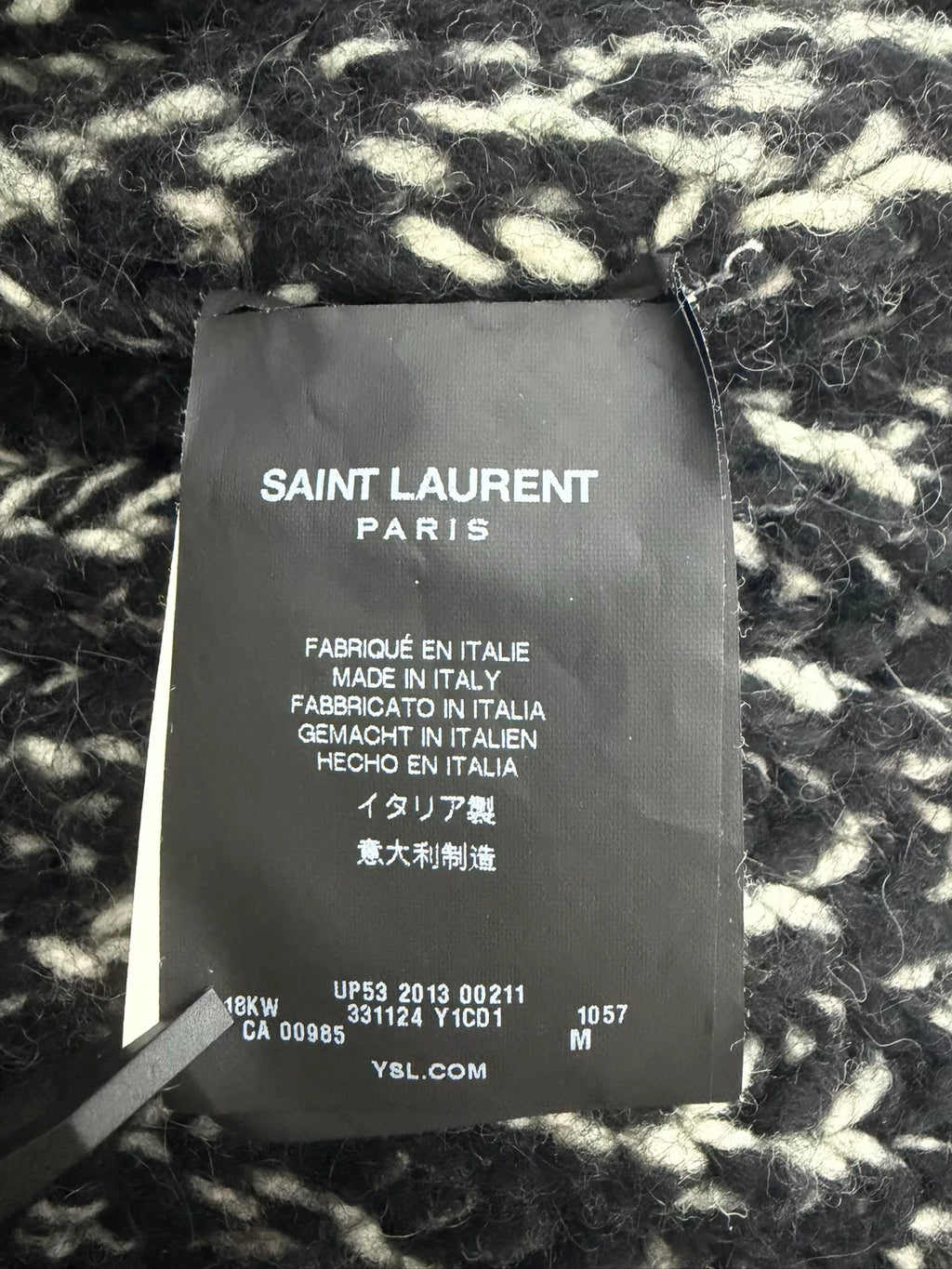 Saint Laurent 13FW Wool Cashmere Hooded Cape