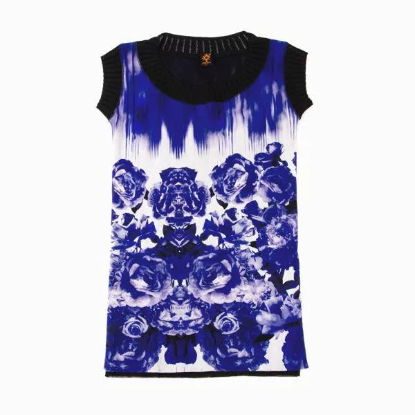Jean Paul Gaultier Blue Mesh Top