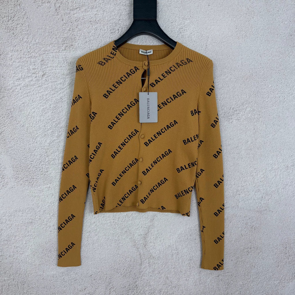 Balenciaga Bullet Knit Open-Front Jacket