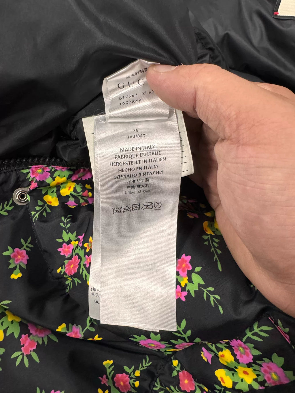 Gucci Floral Down Coat