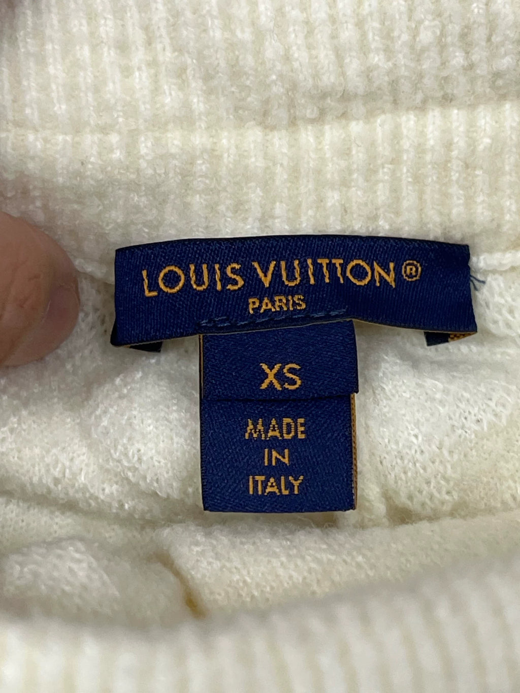 Louis Vuitton Off-White Embossed Monogram Knit Shorts