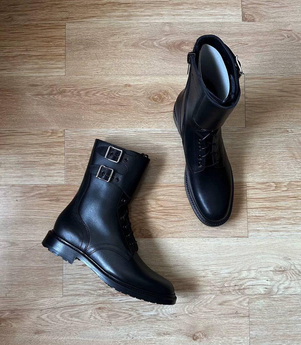 Celine FW22 RA02 ranger combat boots by Hedi Slimane