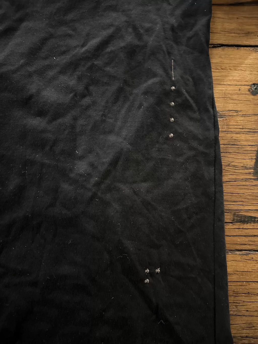 Devoa FW18 Black Paneled Longsleeve Cotton Tee