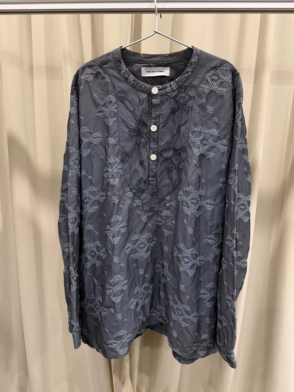 kiko kostadinov blue floral top