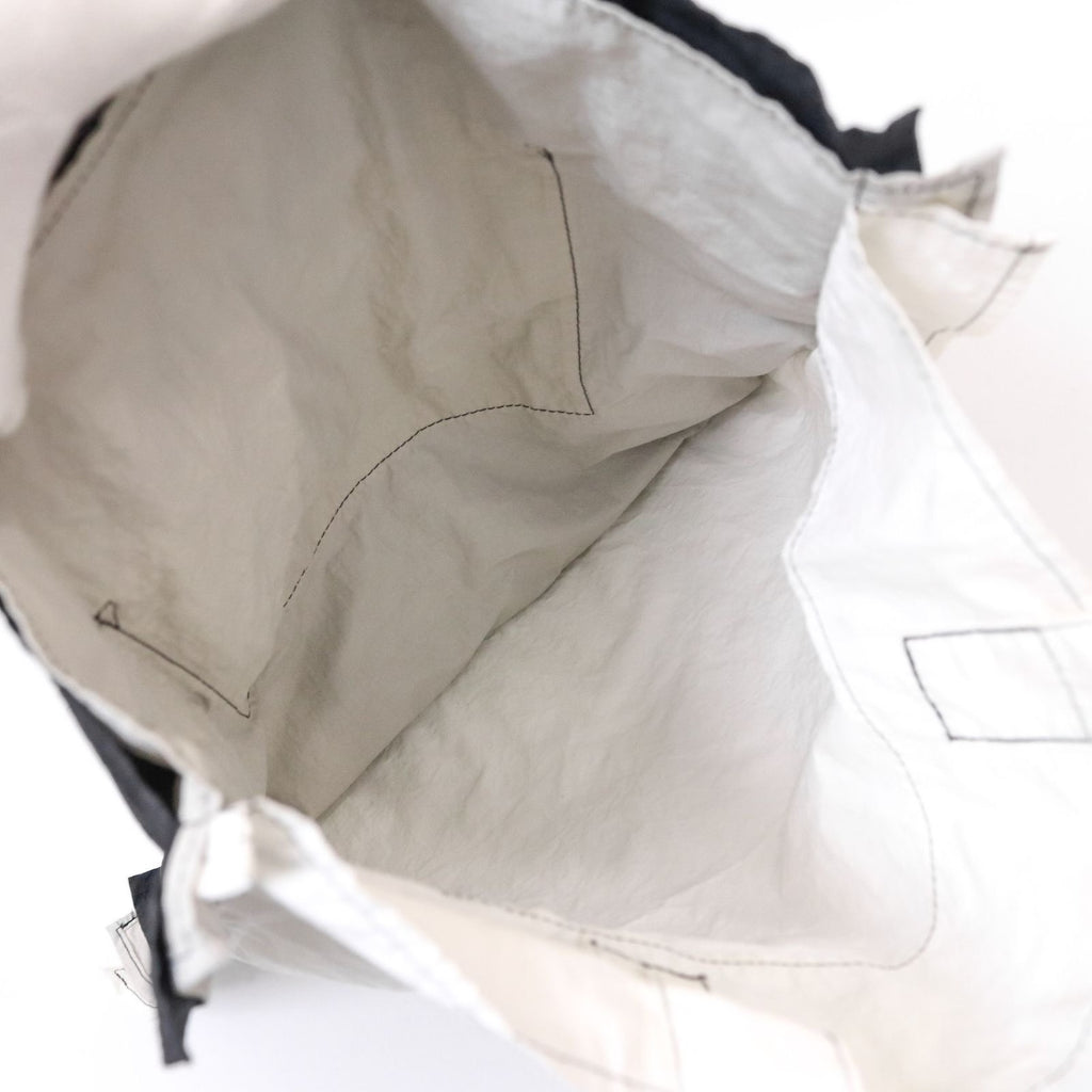 Issey Miyake Overlap Splice Canvas Tote Bag