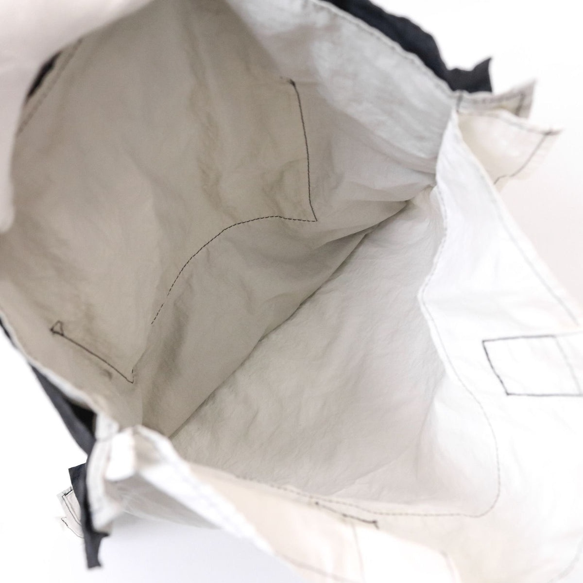 Issey Miyake Overlap Splice Canvas Tote Bag